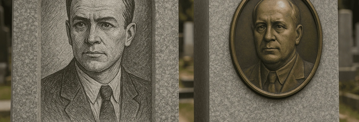 Гравировка или медальон на памятник: что лучше?